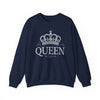 Queen Crown Crewneck Sweatshirt – Rhinestone 'QUEEN' Graphic