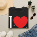 I Love Baby Oil Red Heart Graphic T-Shirt