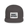 Built Different Flat Bill Snapback Hat