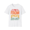 I'm From Philly' T-Shirt  215-267 Area Code T-Shirt
