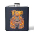 Virgo Flame Zodiac Stainless Steel Flask  6oz