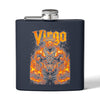Virgo Flame Zodiac Stainless Steel Flask  6oz