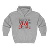 Motivational Born to Be Awesome Full- Zip Hoodie
