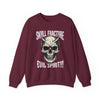 Gothic Devil Skull Fracture Crewneck Sweatshirt