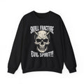 Gothic Devil Skull Fracture Crewneck Sweatshirt