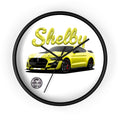 Shelby Yellow Mustang Wall Clock