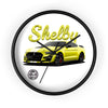 Shelby Yellow Mustang Wall Clock