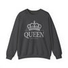 Queen Crown Crewneck Sweatshirt – Rhinestone 'QUEEN' Graphic
