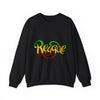 Rasta Colors Reggae Script Sweatshirt