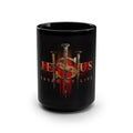 Jesus Saved My Life 15oz Black Ceramic Mug