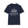 Women's Sparkling Rhinestone Style Lettering Queen Crown T-Shirt