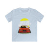 Kids  Red Sport Car Graphic with Sunset T Shirt