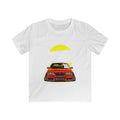 Kids  Red Sport Car Graphic with Sunset T Shirt