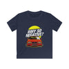 Kids  Red Sport Car Graphic with Sunset T Shirt