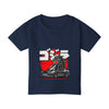 Red Sun Graphic Car Toddler T-Shirt