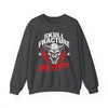 Skull Fracture Evil Spirit!!! Gothic Demon Crewneck Sweatshirt