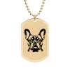 French Bulldog Dog Tag Necklace