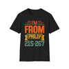 I'm From Philly' T-Shirt  215-267 Area Code T-Shirt