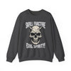 Gothic Devil Skull Fracture Crewneck Sweatshirt