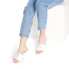 Women Queen Embossed Slide Sandals