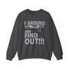 'F Around and Find Out' Gun Graphic Pullover Sweatshirt