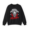 Skull Fracture Evil Spirit!!! Gothic Demon Crewneck Sweatshirt