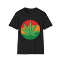 Men's Colorful Cannabis Leaf Soft Style T-Shirt