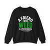 Green Cannabis Graphic Pullover Sweatshirt
