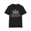 Women's Sparkling Rhinestone Style Lettering Queen Crown T-Shirt