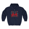 Motivational Born to Be Awesome Full- Zip Hoodie