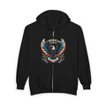 Patriotic American Eagle Graphic   Zip Hoodie
