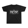 Youth Pop Pop Tee Shirt, Funny Grandpa Gift, Cool AF Kids Shirt, Family Reunion Apparel, Birthday Gift for Boys and Girls
