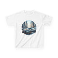 City Street Sports Sedan Graphic Kids T Shirt