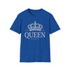 Women's Sparkling Rhinestone Style Lettering Queen Crown T-Shirt
