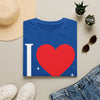 I Love Baby Oil Red Heart Graphic T-Shirt