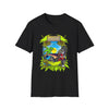 Tropical Gorilla Sunset T-Shirt — Beach Palm Island Graphic