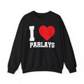 Men' Black I Love Parlay's Crewneck Sweatshirt
