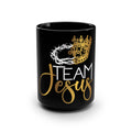 Team Jesus 15oz Black Ceramic  Coffee Mug