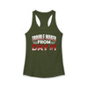 Women's Trouble Since Day # 1 Ideal Racerback Tank