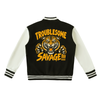 Troublesome Tiger Savage Two-Tone Fleeced Varsity Jacket
