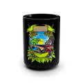 Black Tropical Gorilla Relaxing at Sunset Coffee Mug 15oz