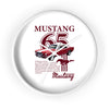Vintage Red Classic Mustang '65 Wall Clock
