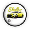 Shelby Yellow Mustang Wall Clock