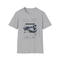 Retro Racing Porsche 911 Blueprint Car T-Shirt