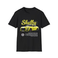 Yellow Shelby Mustang Retro Car T-Shirt