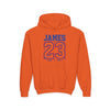 Youth Hoodie - 'James 23' Sports Jersey Name & Number Sweatshirt