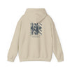 Jesus Portrait 'He Is Risen' Christian Faith Back Print  Hoodie