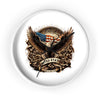 United States Flag Patriotic Eagle Wall Clock