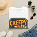 Halloween Pumpkin Graphic Creepy Candy Corn T-Shirt