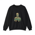 Black Pac Camouflage Military Portrait Graphic Sweatshirt